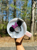 Mouse Headband Tumbler Tag